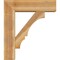 Ekena Millwork Balboa Block Rough Sawn Bracket w/ Offset Brace, Western Red Cedar, 8"W x 28"D x 32"H BKT0806X28X32BOA05RWR - alternate 4